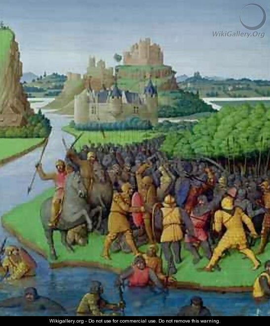 Battle between the Maccabees and the Bacchides - Jean Fouquet