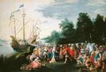 The Disembarkation of Cleopatra - Frans the younger Francken