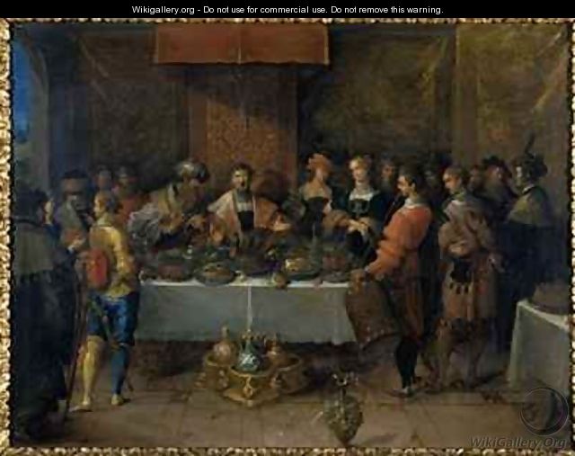 Damocles at the Table - Frans the younger Francken
