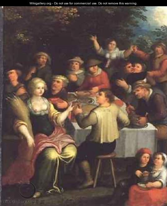 A Harvest Feast - Frans I Francken