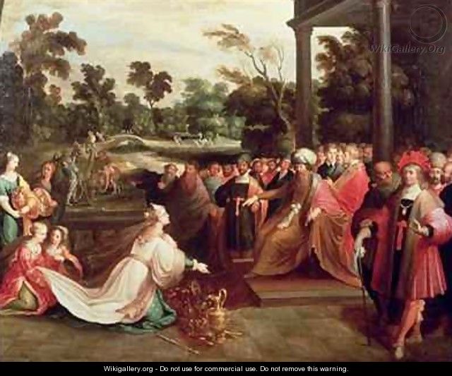 King Solomon and the Queen of Sheba - Frans I Francken