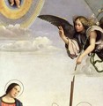 Annunciation and Saints detail of the Archangel Gabriel - Francesco Francia