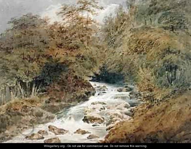 A Mountain Stream - Francois Louis Thomas Francia