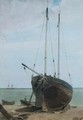 Deal Lugger and Boats - Francois Louis Thomas Francia