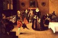 The Dance Lesson - Ambrosius II Francken or Franck