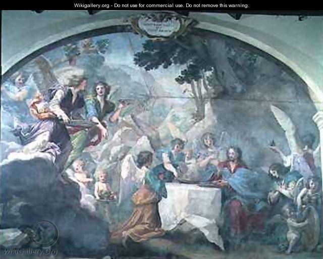 Christ served by Angels 2 - Baldassarre Franceschini