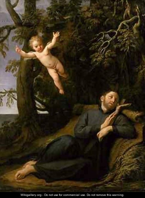 St Francis de Sales 1567-1622 in the Desert - Marcantonio Franceschini