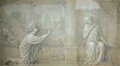 The Annunciation preparatory cartoon for the Cappella Raffo fresco in the Misericordia Cemetery Siena - Alessandro Franchi