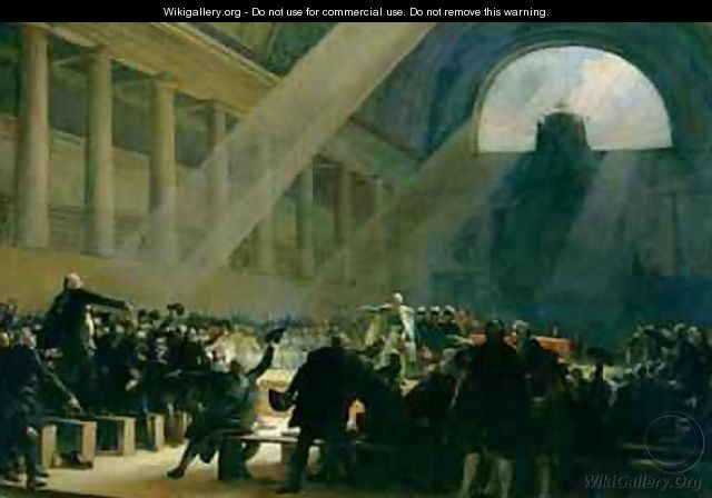 Mirabeau Answering Dreux Breze at a National Assembly Meeting - Alexandre Evariste Fragonard