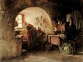 Preparing Dinner - Edouard Frère