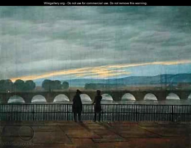 August Bridge in Dresden - (after) Friedrich, Caspar David
