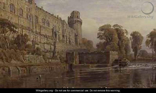 Warwick Castle from the Avon - George Arthur Fripp