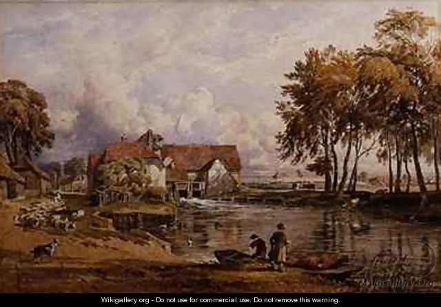 Streatley Mill On the Thames - George Arthur Fripp