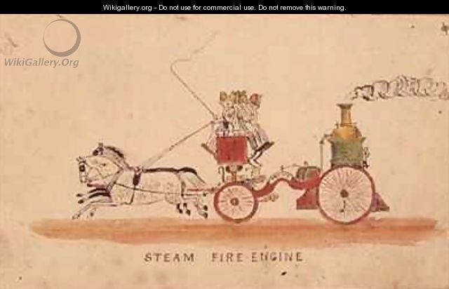 The Steam Fire Engine - William Francis Freelove