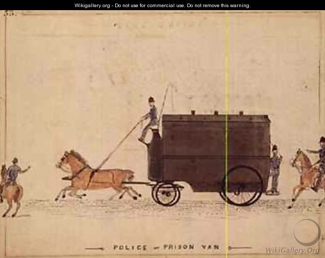 The Police or Prison Van - William Francis Freelove