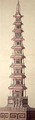 Design for a fountain pagoda - Sambrooke Freeman