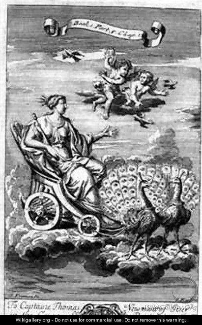 Venus in a Chariot Drawn by Peacocks - G Freman