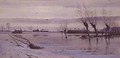 Winter Landscape with Flooded River - Robert Winter Fraser