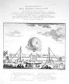 First Manned Hot Air Balloon Flight in Italy made by Paolo Andreani 1763-1823 - Gerli Fratelli