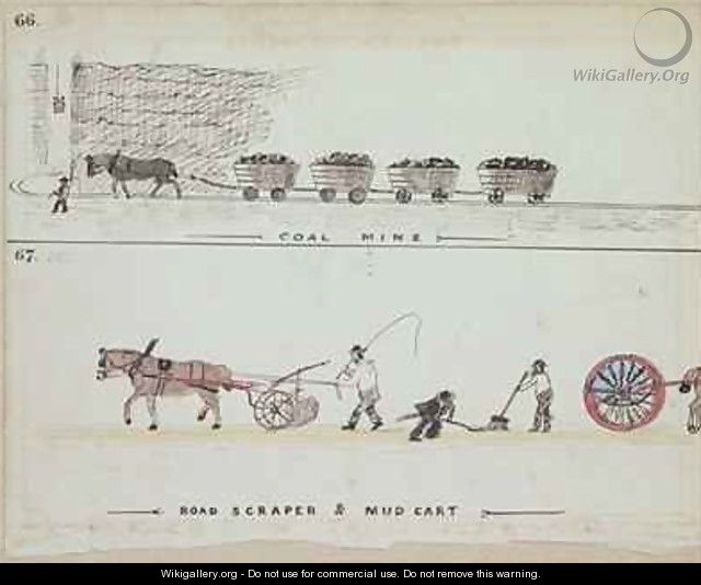 Coal Mine Road Scraper and Mud Cart - William Francis Freelove