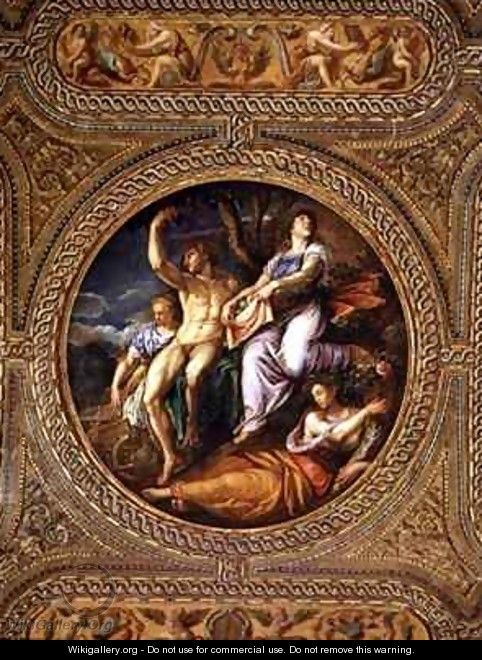 Agriculture Pomona Ceres and Neptune from the ceiling of the library - Battista Franco