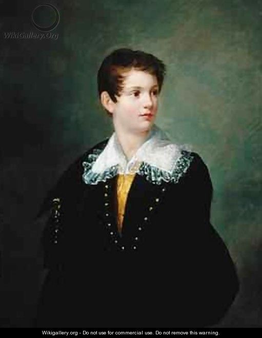 Portrait of Frederic Napoleon Baciocchi 1815-33 - Joseph Franque