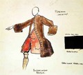 Costume design for Peacham in The Beggars Opera - Claud Lovat Fraser