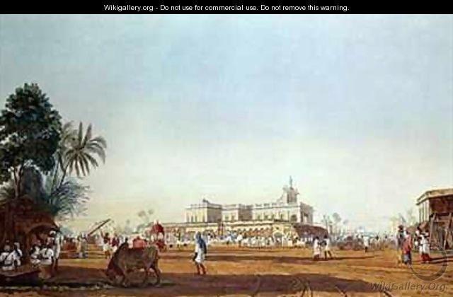 Lall Bazaar and the Portuguese Chapel Calcutta - (after) Fraser, James Baillie