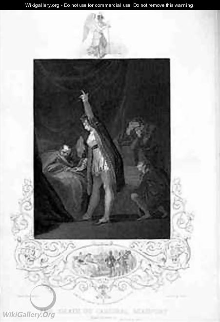 The Death of Cardinal Beaufort Act III Scene 3 - (after) Fuseli, Henry (Fussli, Johann Heinrich)