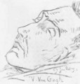 Portrait of Vincent Van Gogh 1853-90 on his deathbed - Paul (Paul Van Ryssel) Gachet