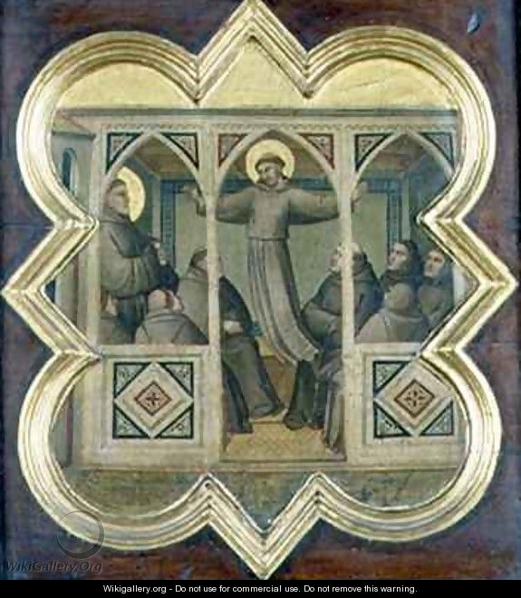 Apparition of St Francis to his Followers - Taddeo Gaddi
