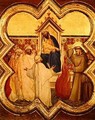 The Trial by Fire St Francis offers to walk through fire to convert the Sultan of Egypt in 1219 - Taddeo Gaddi