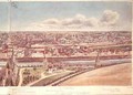 Panorama of Moscow depicting the Kremlin Walls and the Moskva River - Gadolle