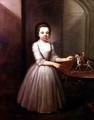Portrait of a Young Girl Standing by a Georgian Table - Thomas Frye