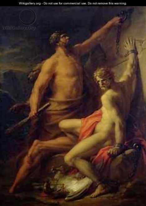 Hercules Freeing Prometheus - Friedrich Heinrich Fuger