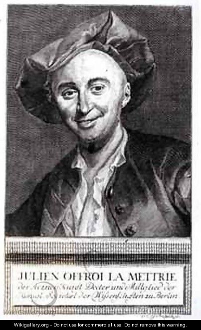 Portrait of Julien Offroy de La Mettrie 1709-51 - Johann Christian Gottfried Fritzsch