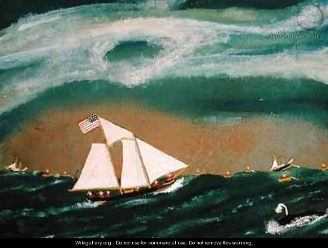 Fishing Schooner Josephine on the Grand Banks - John O.J. Frost