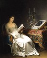 Lady Reading in an Interior - Marguerite Gerard