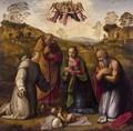 Holy Family with Sts Francis and Jerome - Ridolfo Ghirlandaio