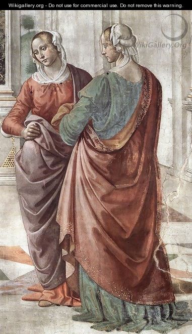 Zacharias Writes Down the Name of his Son (detail) 2 - Domenico Ghirlandaio