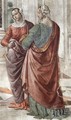 Zacharias Writes Down the Name of his Son (detail) 2 - Domenico Ghirlandaio