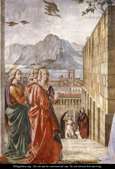 Visitation (detail) 2 - Domenico Ghirlandaio
