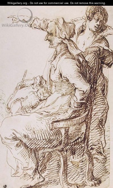 Two Witches with a Cat - Jacob de II Gheyn