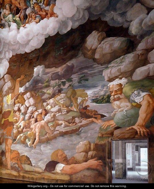 Fresco on the south wall (detail) 3 - Giulio Romano (Orbetto)