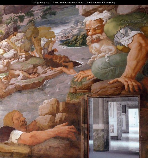Fresco on the south wall (detail) 2 - Giulio Romano (Orbetto)