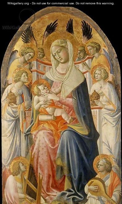 Virgin and Child with Angels - Giovanni del Ponte (also known as Giovanni di Marco)