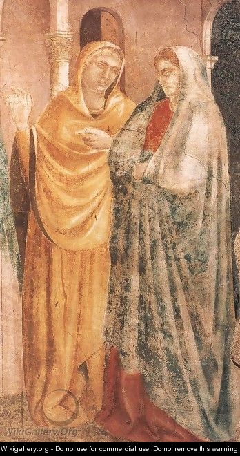 Scenes from the Life of St John the Baptist 1. Annunciation to Zacharias (detai - Giotto Di Bondone