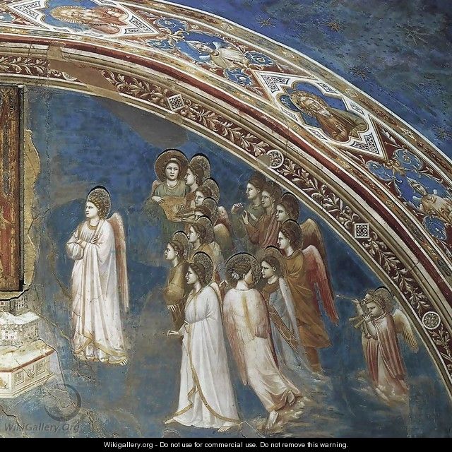 No. 13 God Sends Gabriel to the Virgin (detail) 2 - Giotto Di Bondone