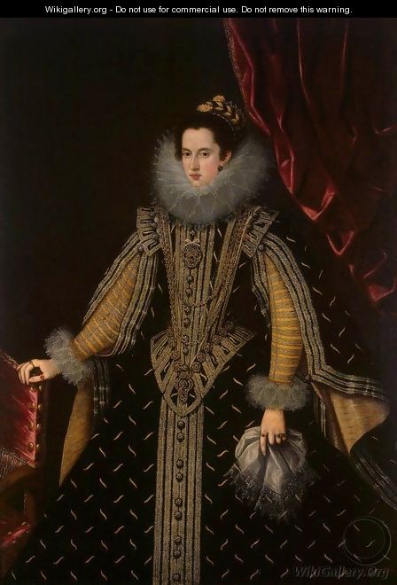 Portrait of Margarita Aldobrandini, Duchess of Parma - Bartolome Gonzalez Y Serrano