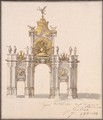 Design of the Decoration for the Triumphal Red Gate in Moscow - Pietro Gonzaga